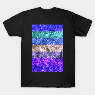 Glitter effect stripes T-Shirt